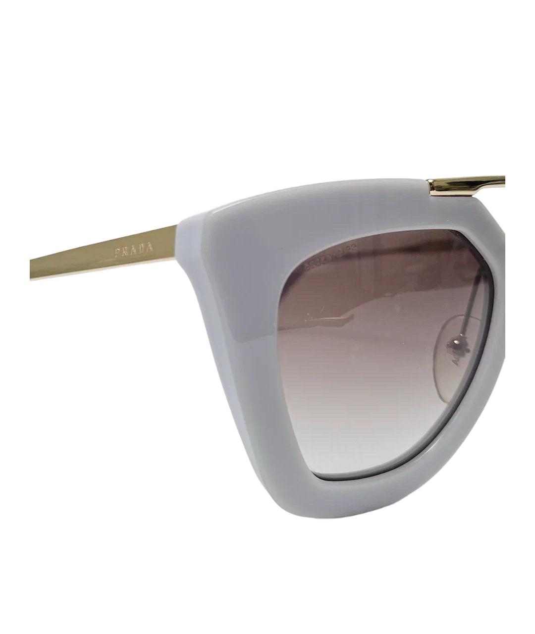 PRADA Серые пластиковые солнцезащитные очки, фото 5