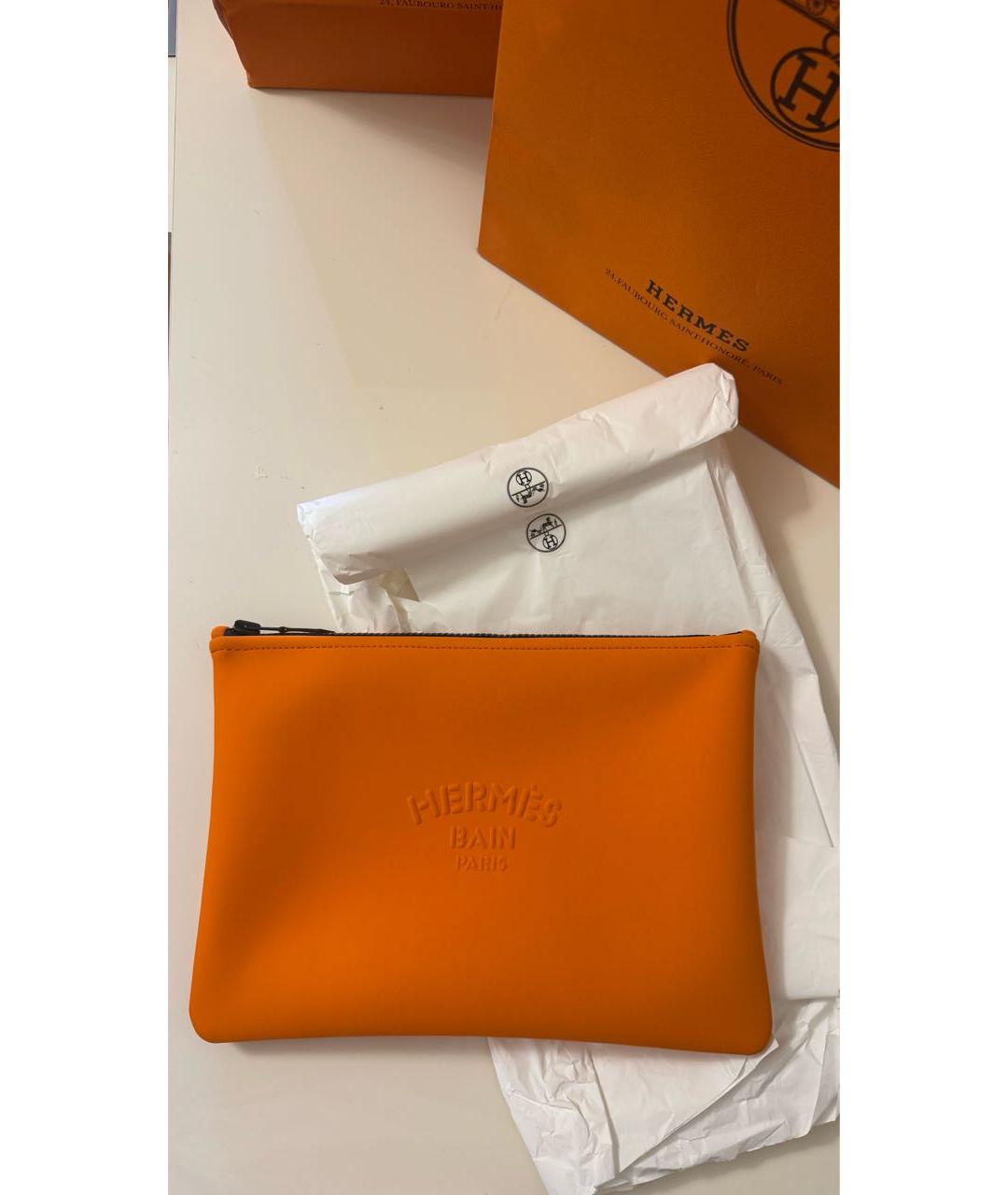 HERMES BEAUTY Оранжевая косметичка, фото 2