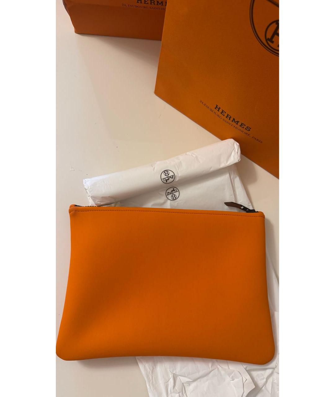 HERMES BEAUTY Оранжевая косметичка, фото 3