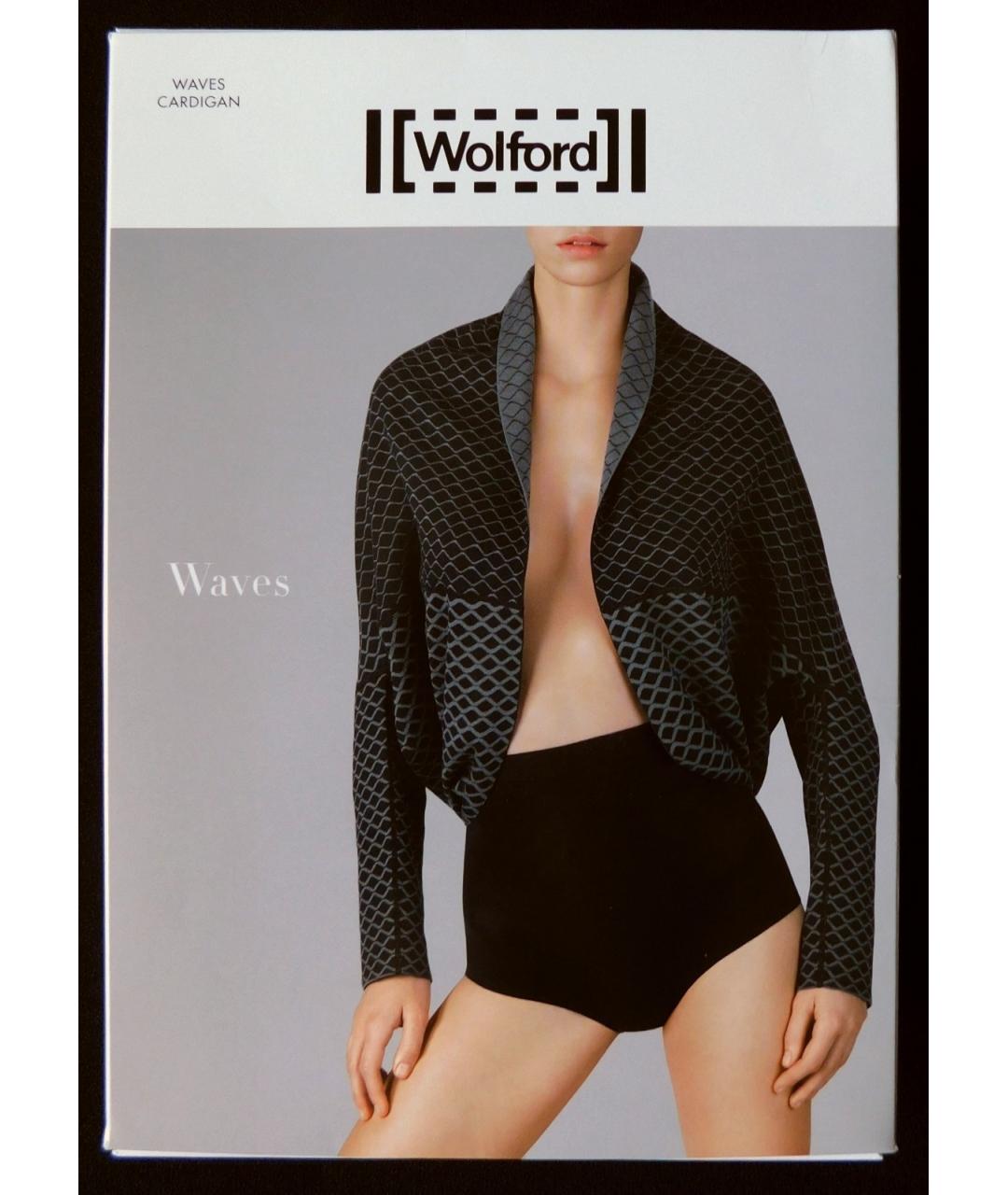 WOLFORD Черный хлопковый кардиган, фото 6