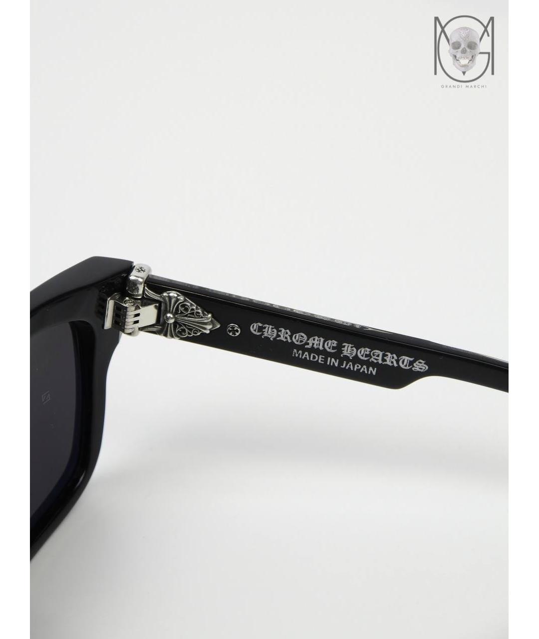 CHROME HEARTS Черные пластиковые солнцезащитные очки, фото 5