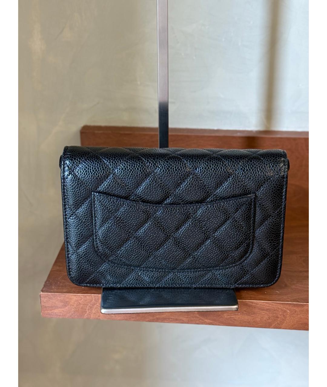 CHANEL Черная кожаная сумка тоут, фото 6
