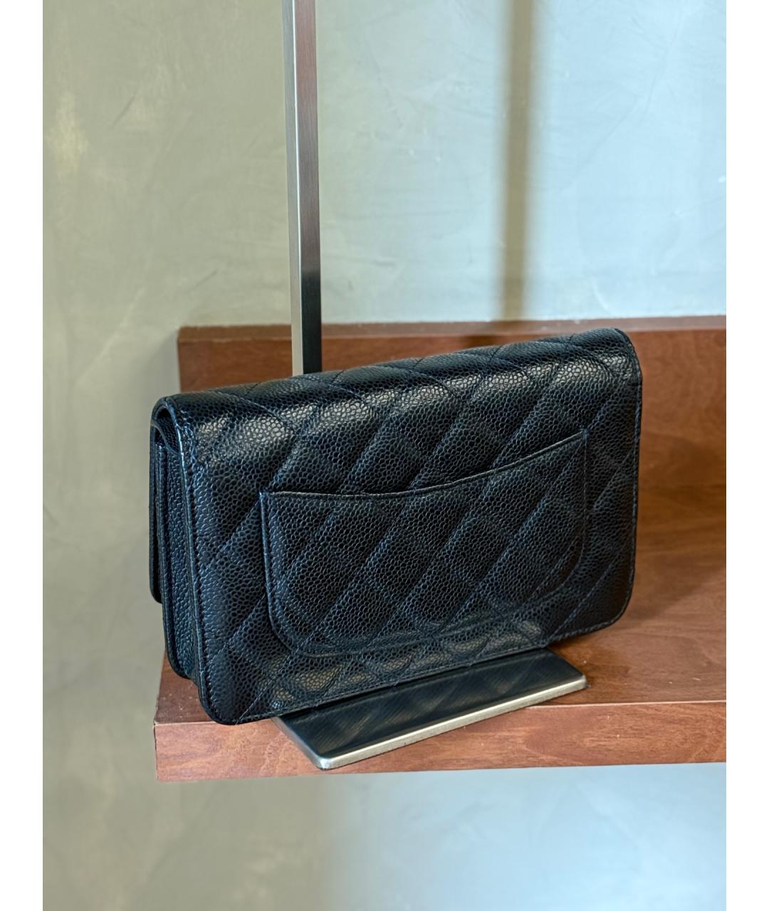 CHANEL Черная кожаная сумка тоут, фото 8