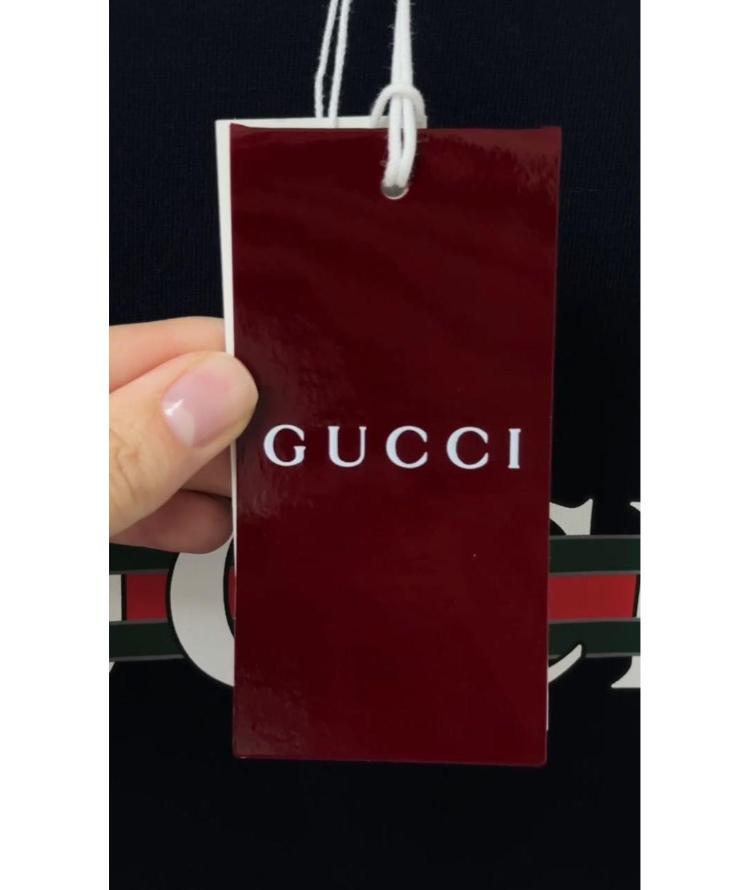 GUCCI Темно-синяя футболка, фото 5