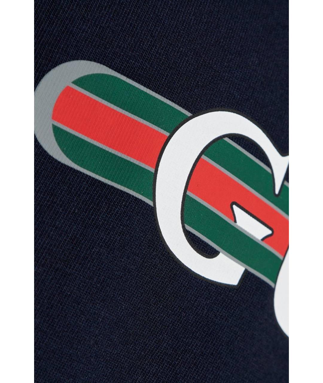 GUCCI Темно-синяя футболка, фото 2