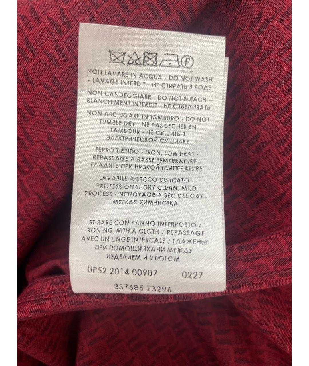 GUCCI Бордовая хлопковая кэжуал рубашка, фото 5