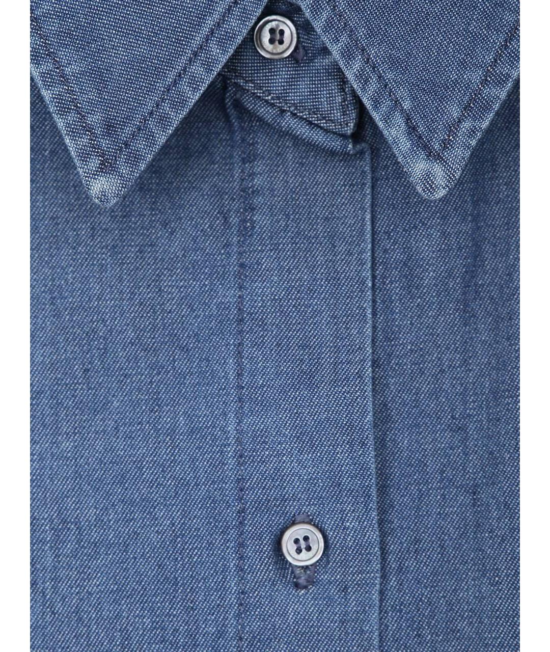 WEEKEND MAX MARA Синяя хлопковая рубашка, фото 4