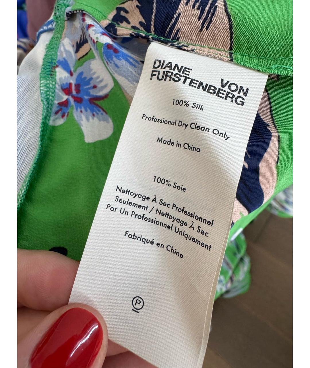 DIANE VON FURSTENBERG Шелковое повседневное платье, фото 4