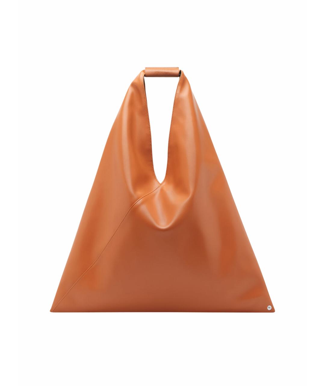 MM6 MAISON MARGIELA Оранжевая синтетическая сумка тоут, фото 1