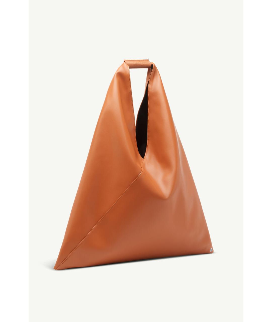 MM6 MAISON MARGIELA Оранжевая синтетическая сумка тоут, фото 3