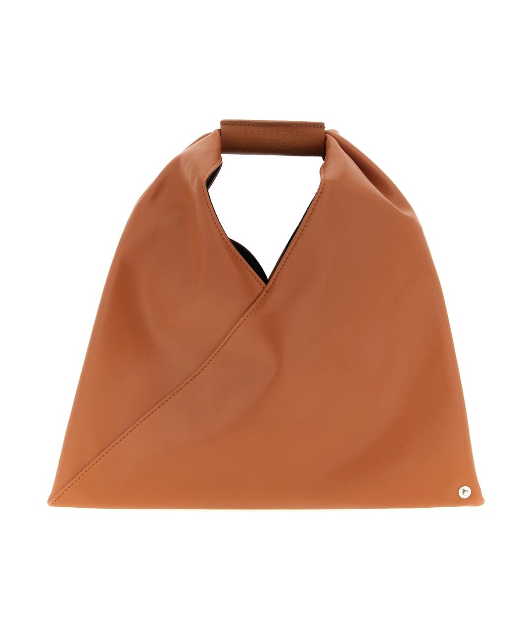 MM6 MAISON MARGIELA Оранжевая синтетическая сумка тоут, фото 1