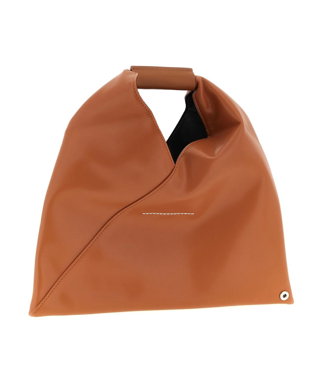 MM6 MAISON MARGIELA Оранжевая синтетическая сумка тоут, фото 3