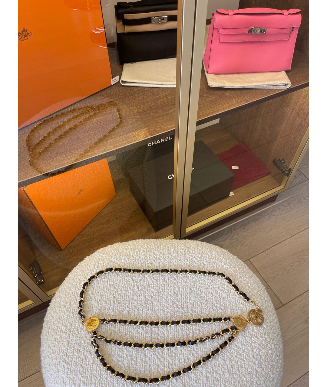 CHANEL Черный ремень, фото 4