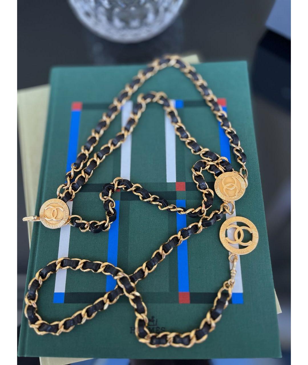CHANEL Черный ремень, фото 3