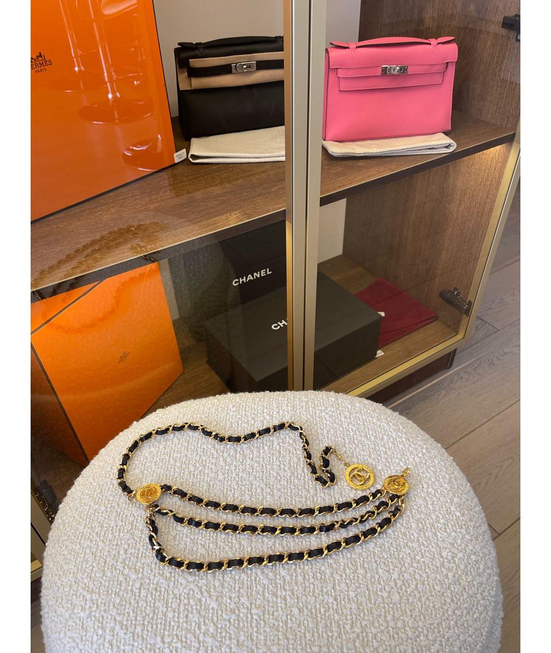 CHANEL Черный ремень, фото 9