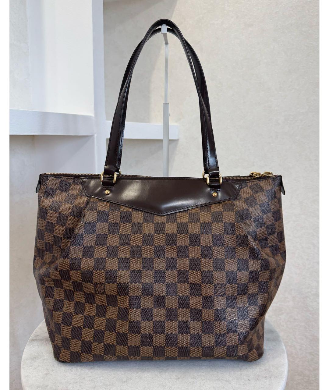 LOUIS VUITTON Коричневая сумка тоут, фото 6