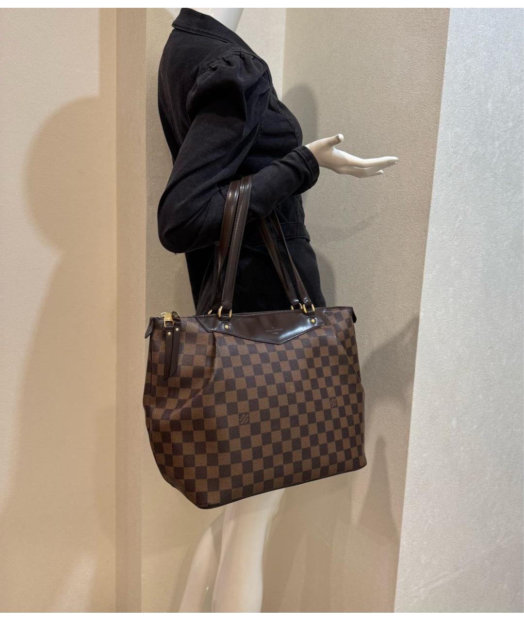 LOUIS VUITTON Коричневая сумка тоут, фото 4