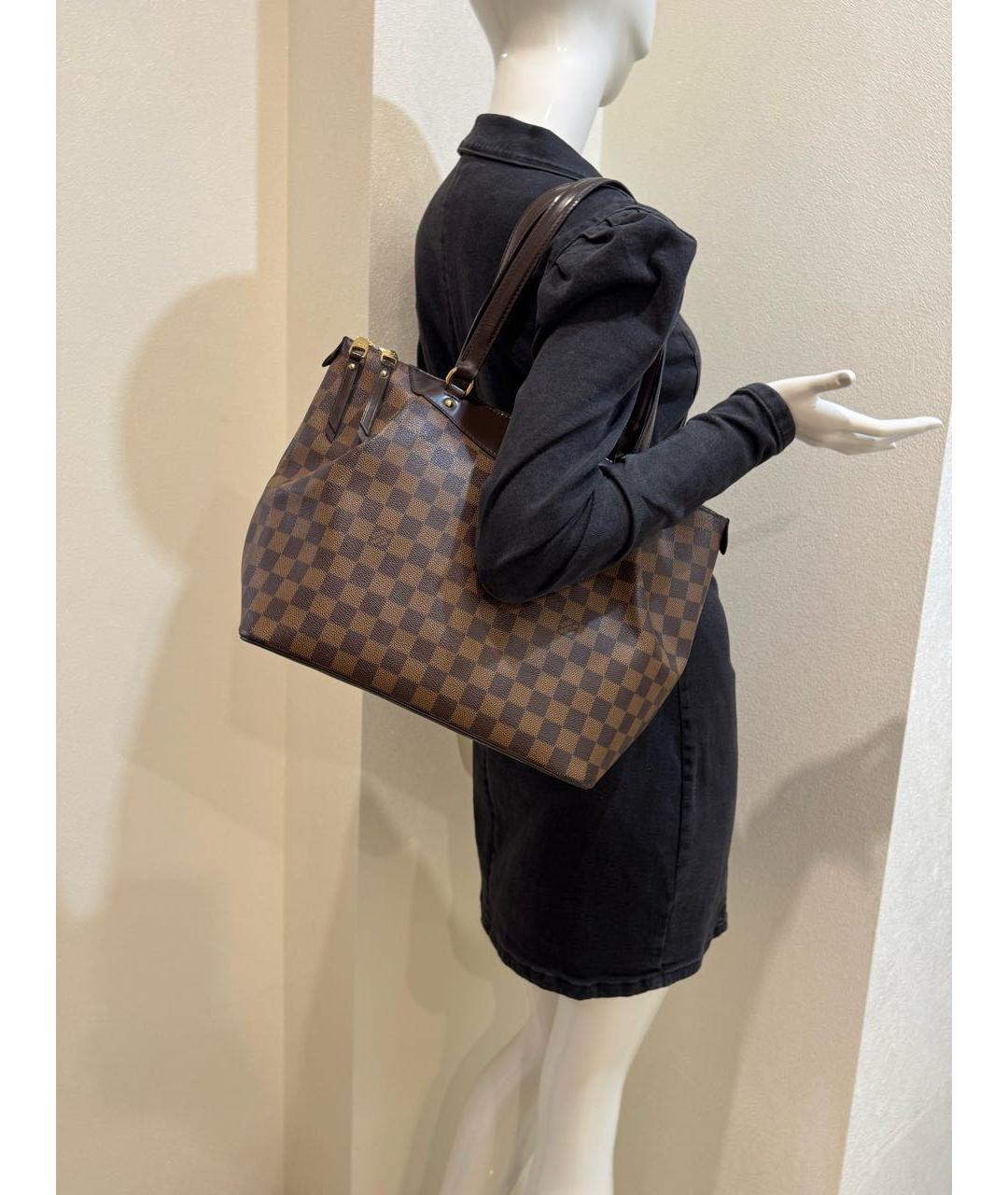 LOUIS VUITTON Коричневая сумка тоут, фото 5