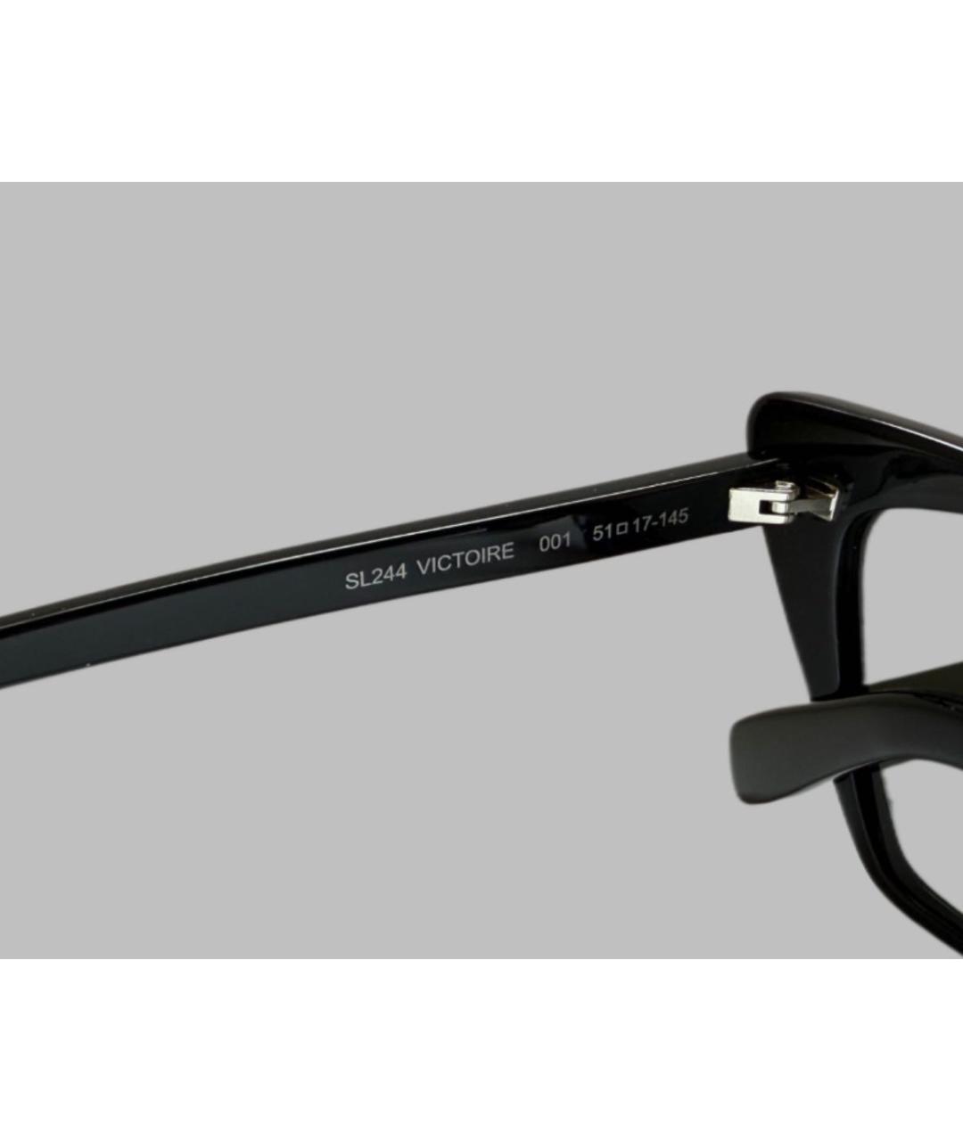 SAINT LAURENT Черные пластиковые солнцезащитные очки, фото 3