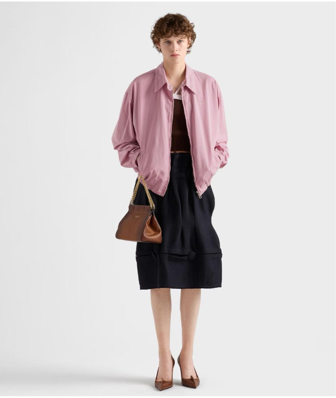 PRADA Розовая хлопковая куртка, фото 2
