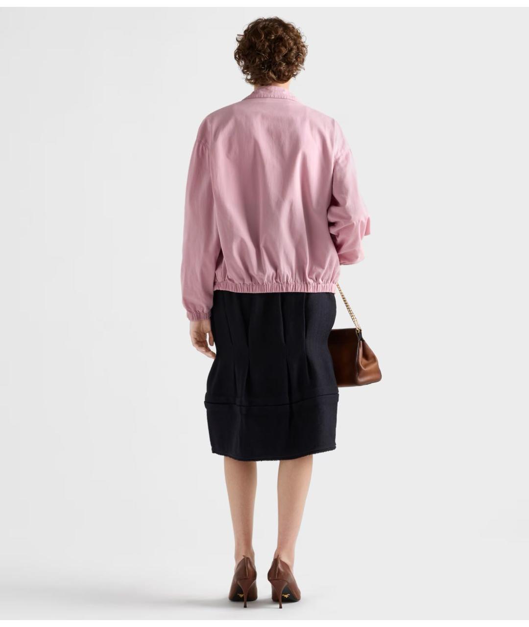 PRADA Розовая хлопковая куртка, фото 5