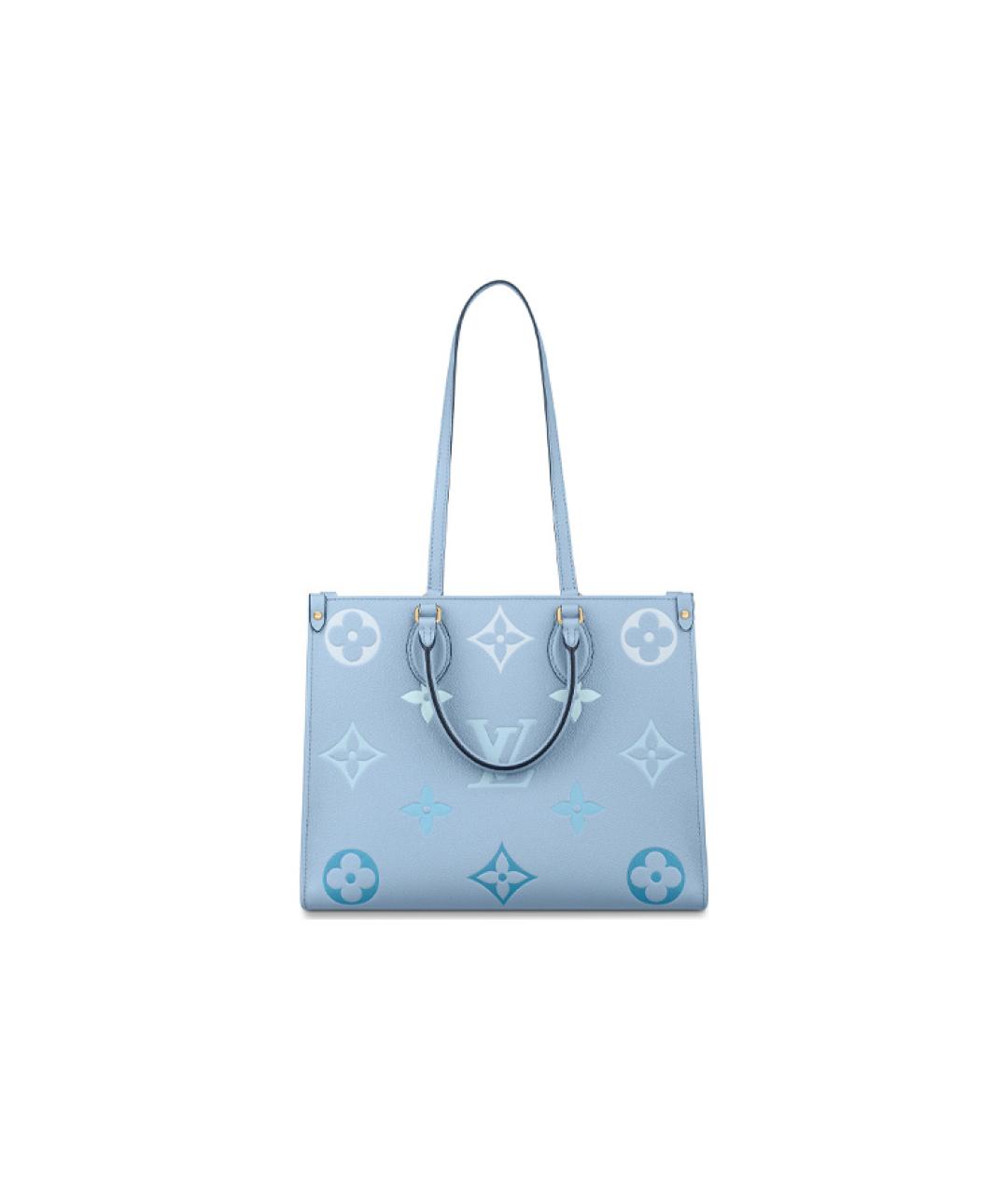 LOUIS VUITTON Голубая сумка с короткими ручками, фото 3