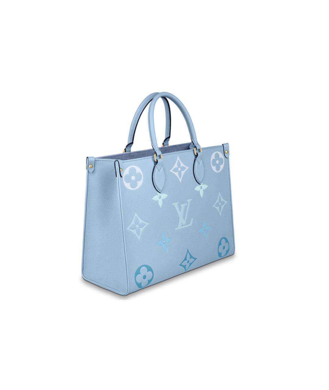 LOUIS VUITTON Голубая сумка с короткими ручками, фото 2