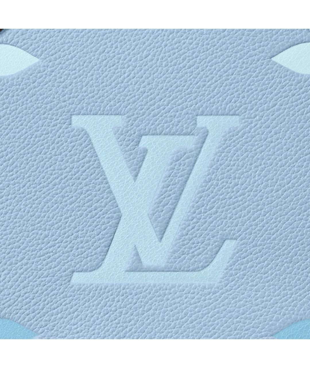 LOUIS VUITTON Голубая сумка с короткими ручками, фото 5
