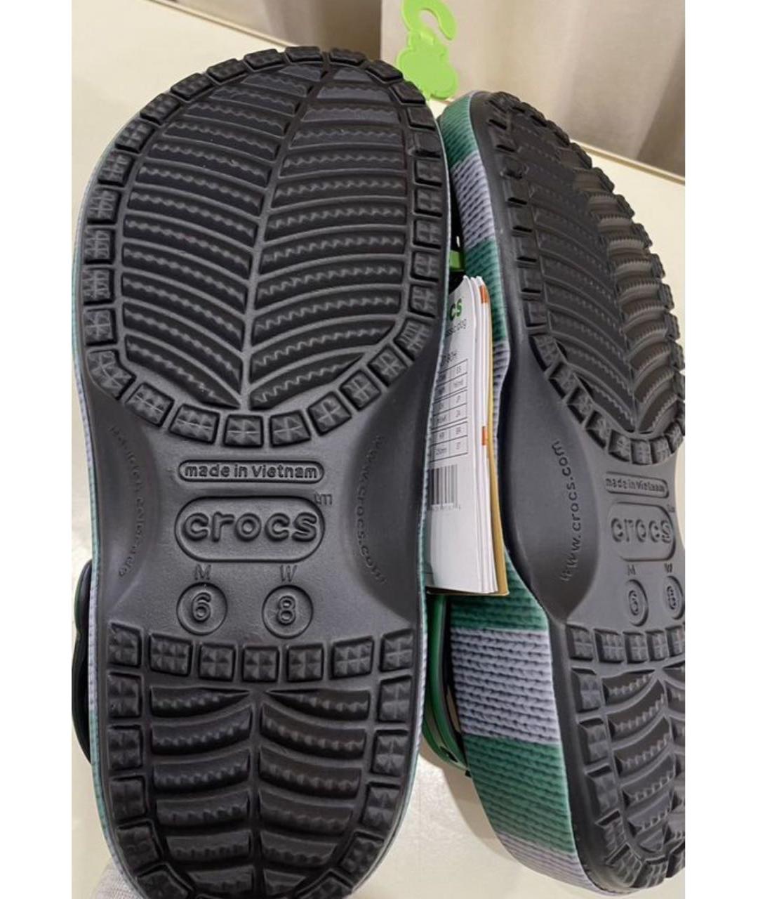 CROCS Черные резиновые сабо, фото 6