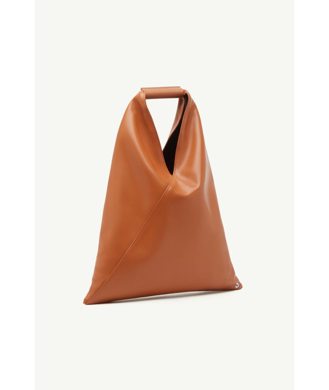 MM6 MAISON MARGIELA Оранжевая синтетическая сумка тоут, фото 3