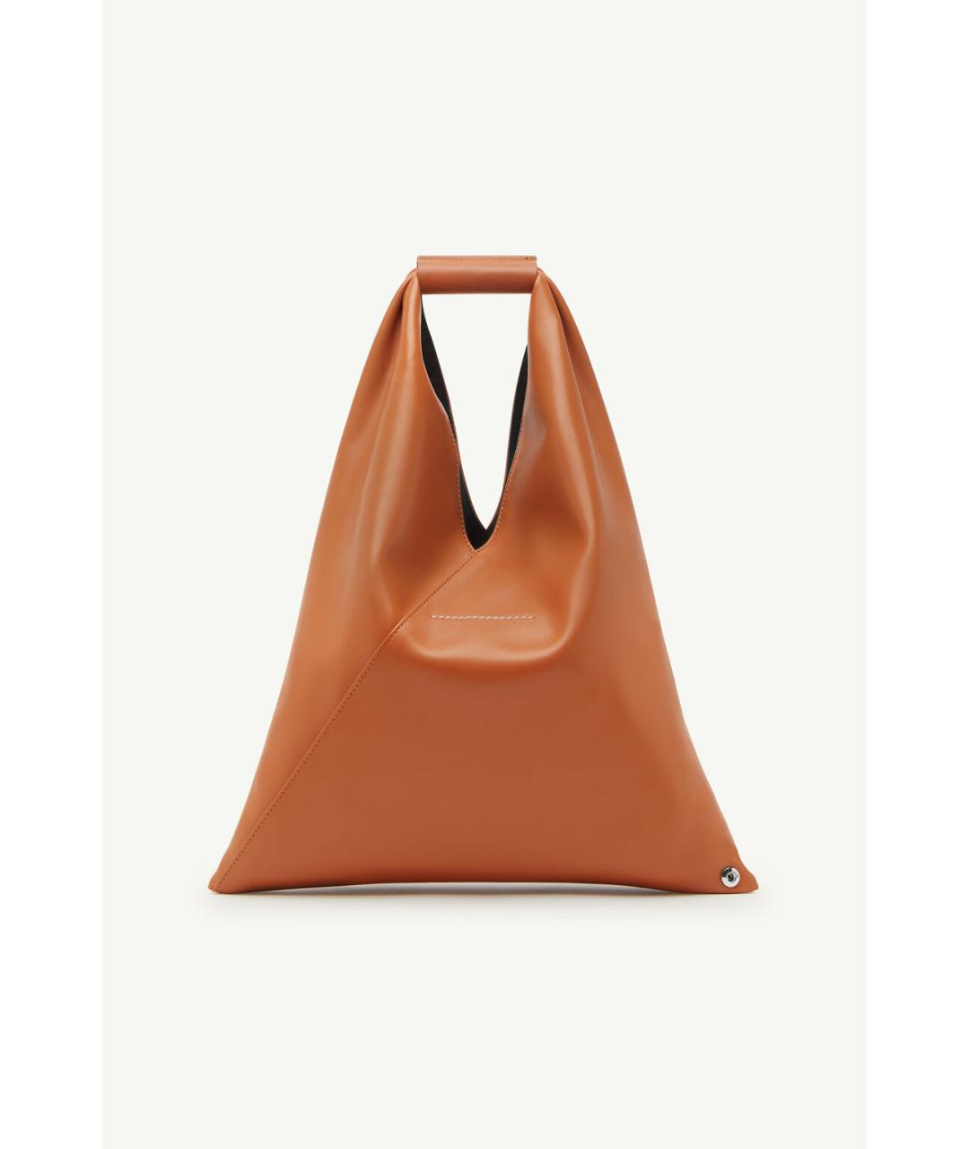 MM6 MAISON MARGIELA Оранжевая синтетическая сумка тоут, фото 2
