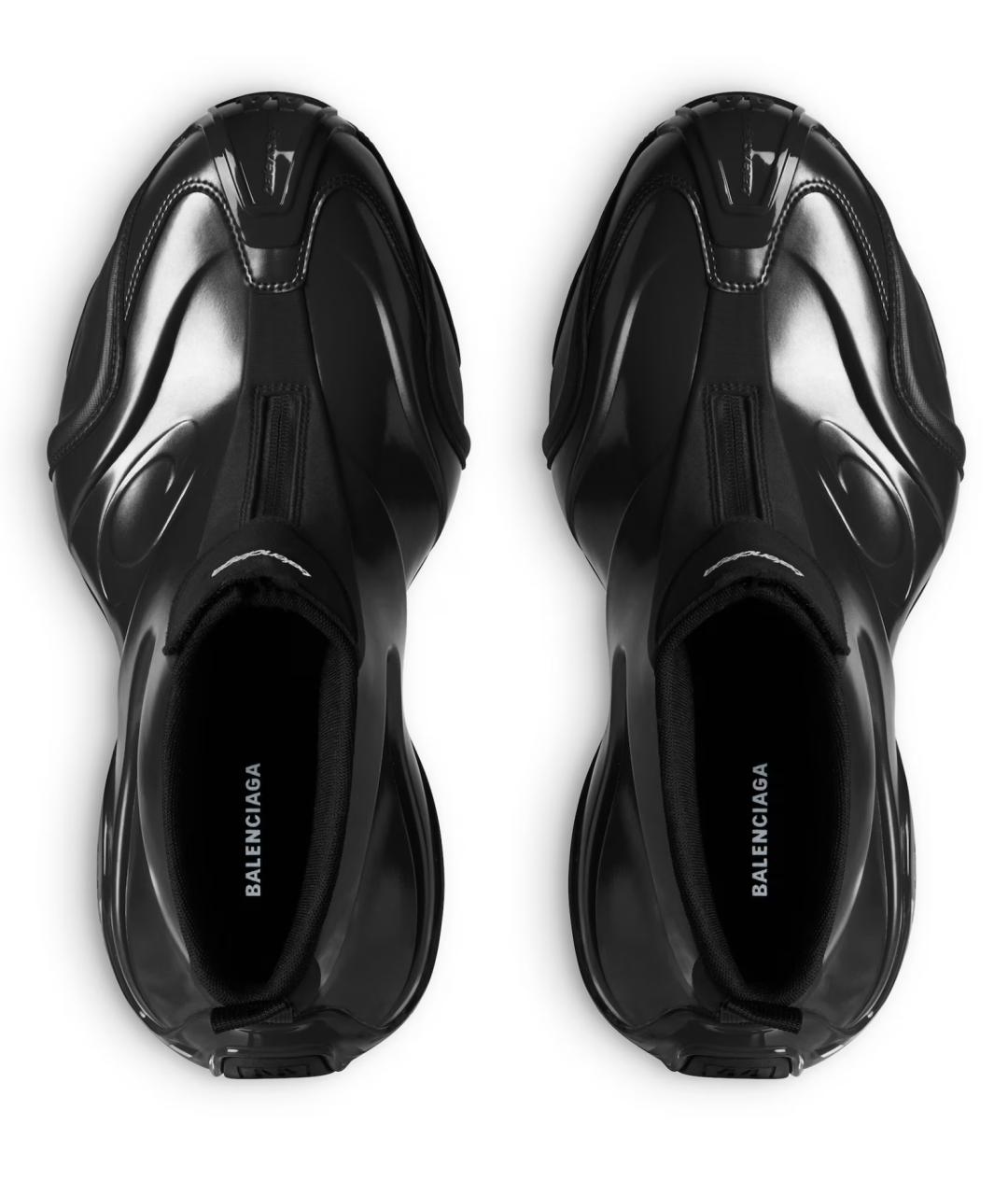 BALENCIAGA Черные синтетические низкие кроссовки / кеды, фото 5