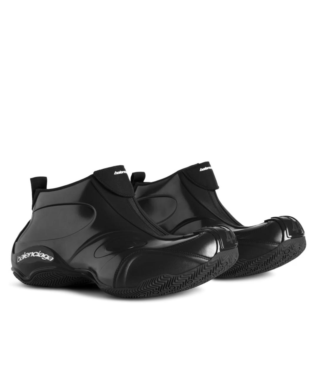 BALENCIAGA Черные синтетические низкие кроссовки / кеды, фото 2