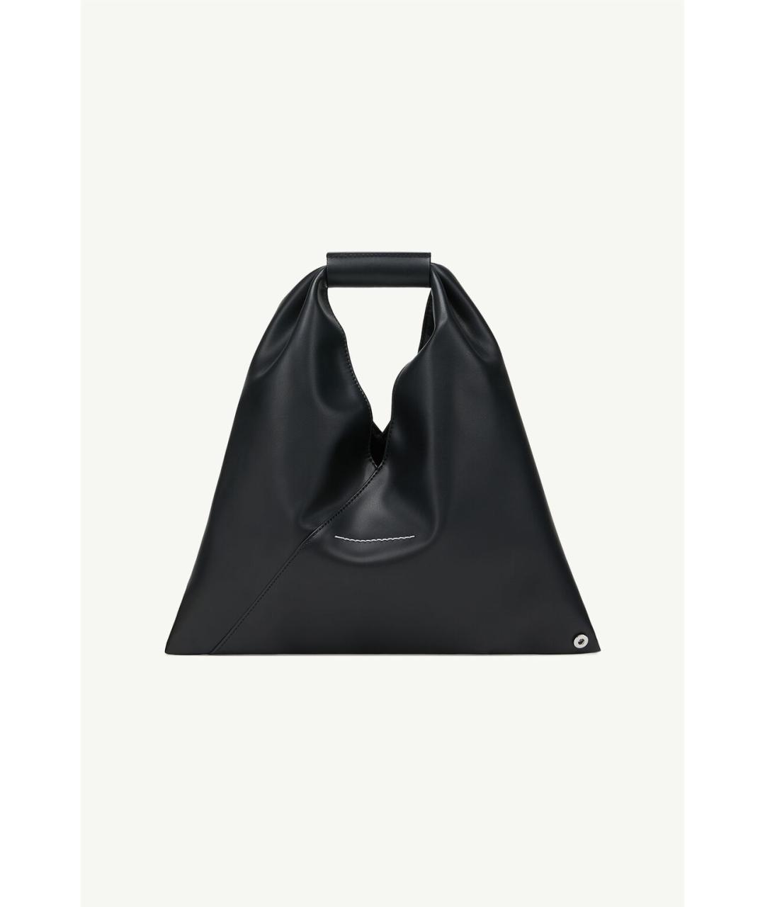 MM6 MAISON MARGIELA Черная синтетическая сумка тоут, фото 2