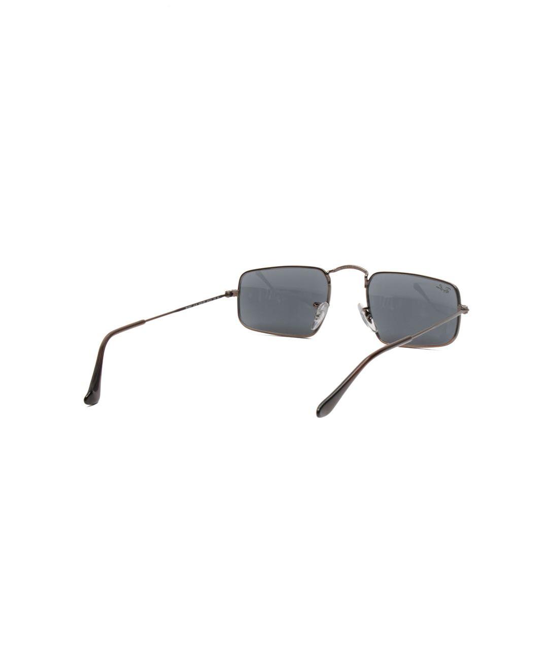 RAY BAN Коричневые металлические солнцезащитные очки, фото 3