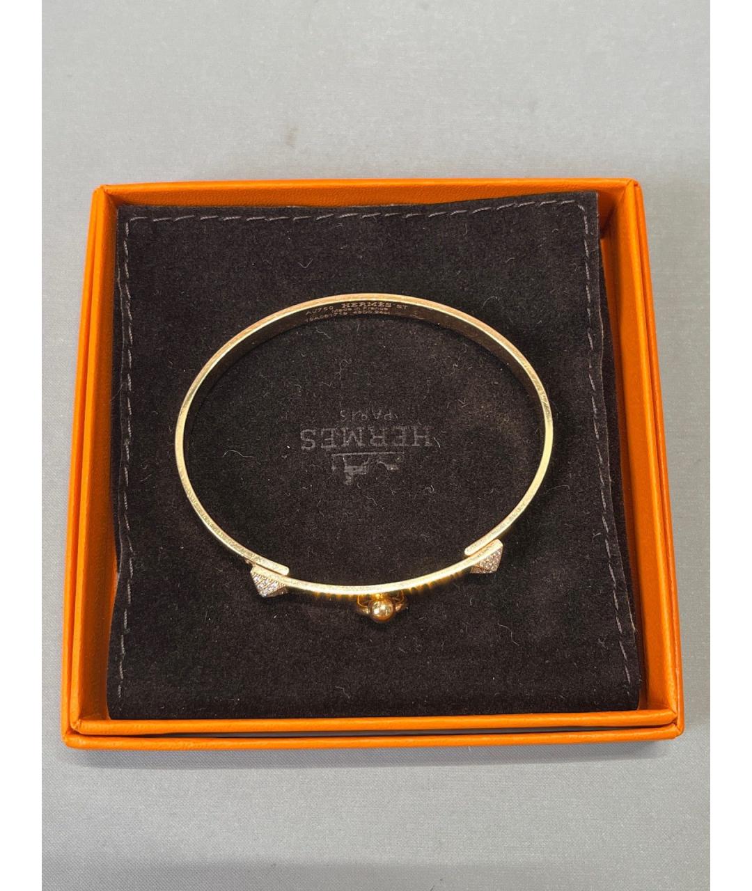HERMES Золотой браслет из розового золота, фото 2