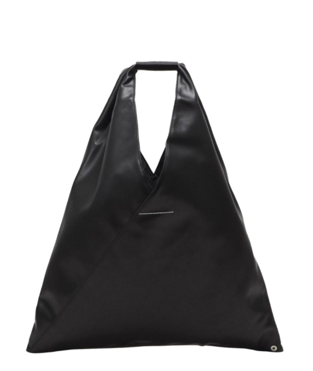 MM6 MAISON MARGIELA Черная синтетическая сумка тоут, фото 1