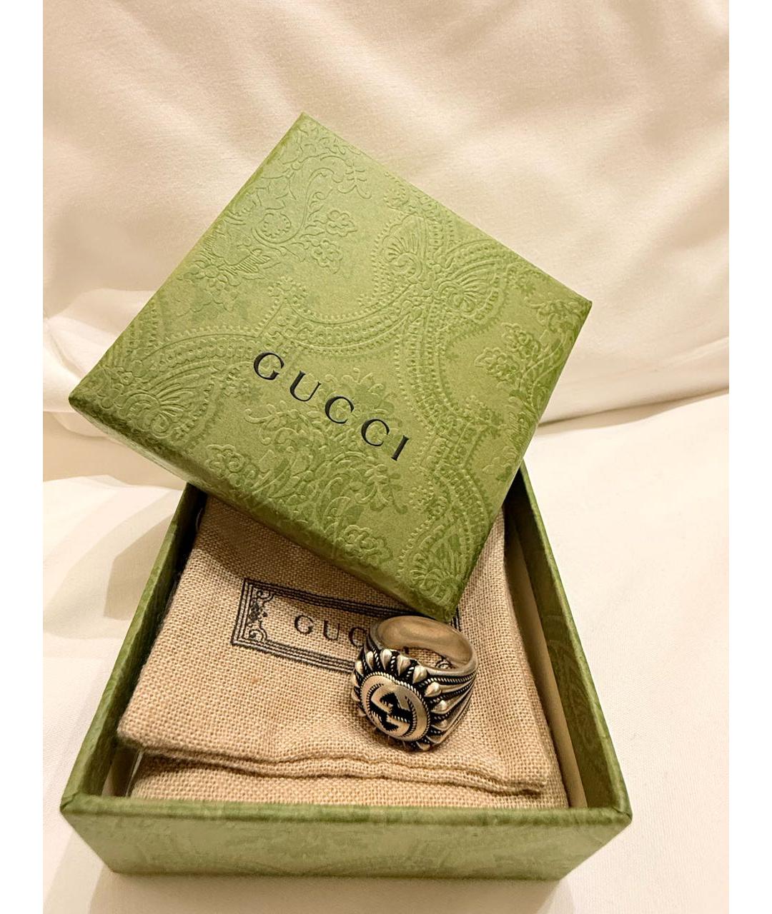 GUCCI Серебряное серебряное кольцо, фото 6
