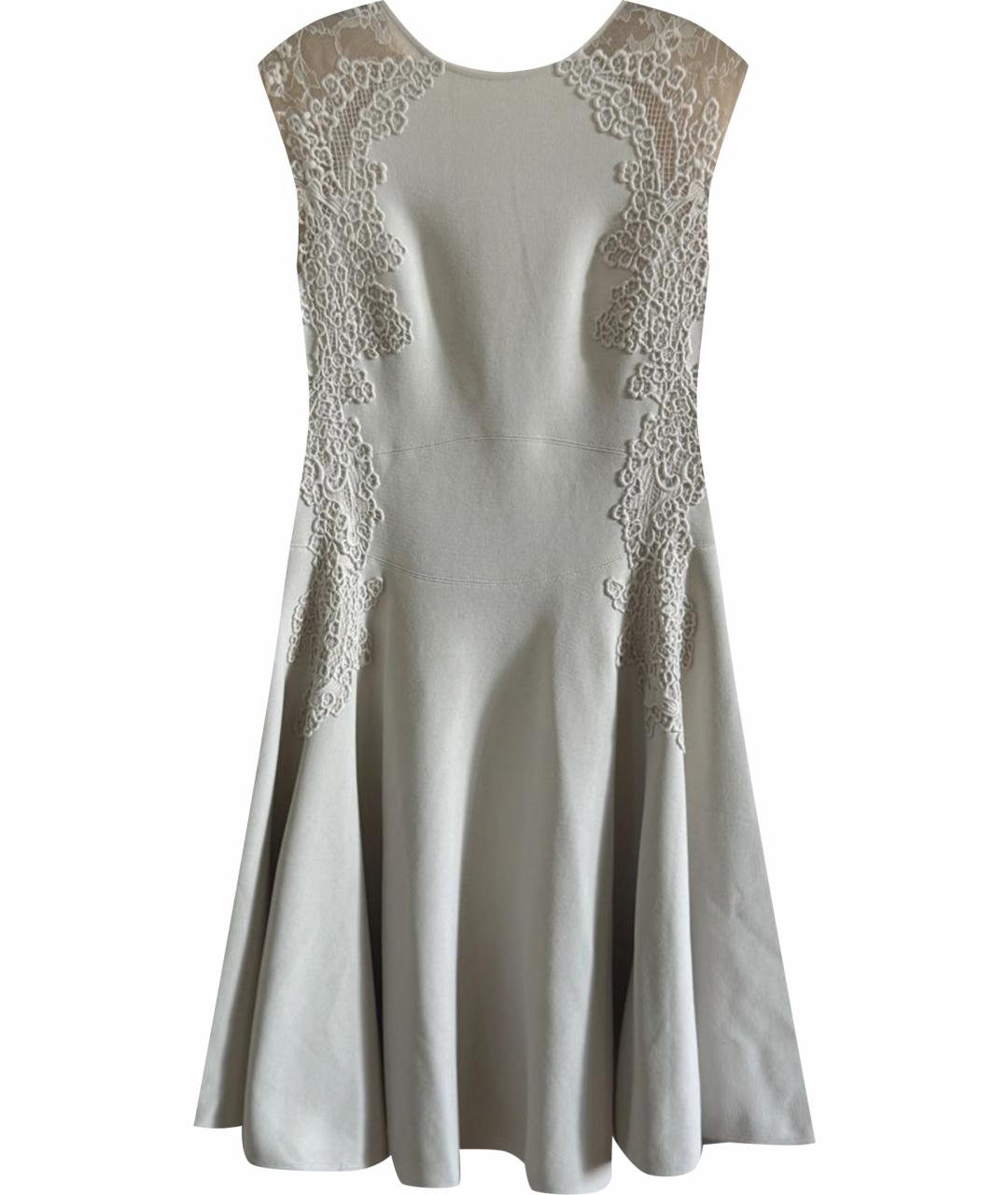 ELIE SAAB Бежевое вискозное платье, фото 1