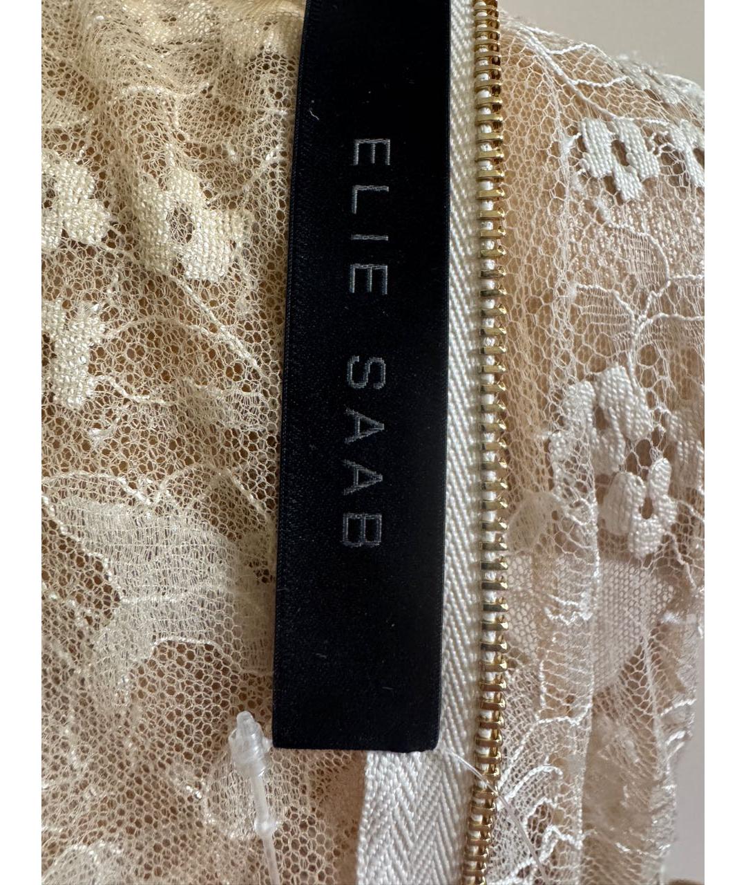ELIE SAAB Бежевое вискозное платье, фото 3