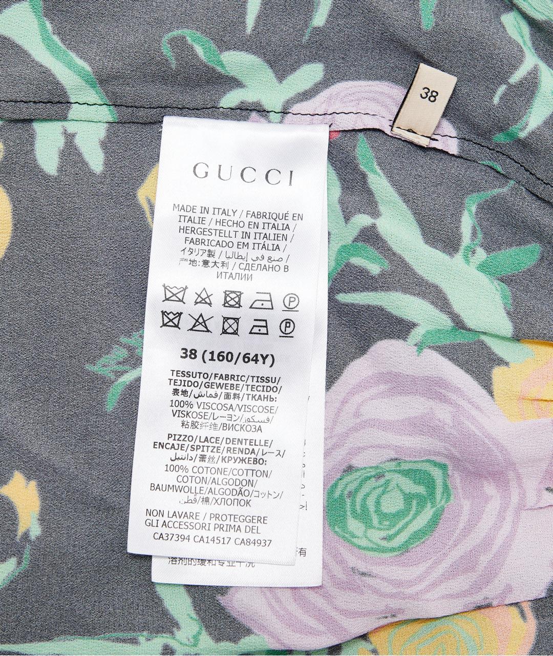 GUCCI Черная вискозная юбка макси, фото 7