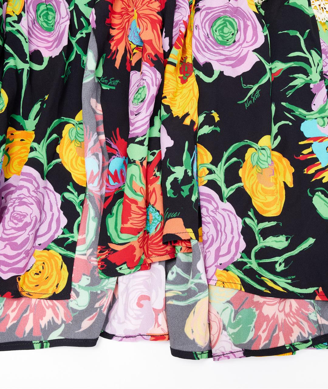 GUCCI Черная вискозная юбка макси, фото 6