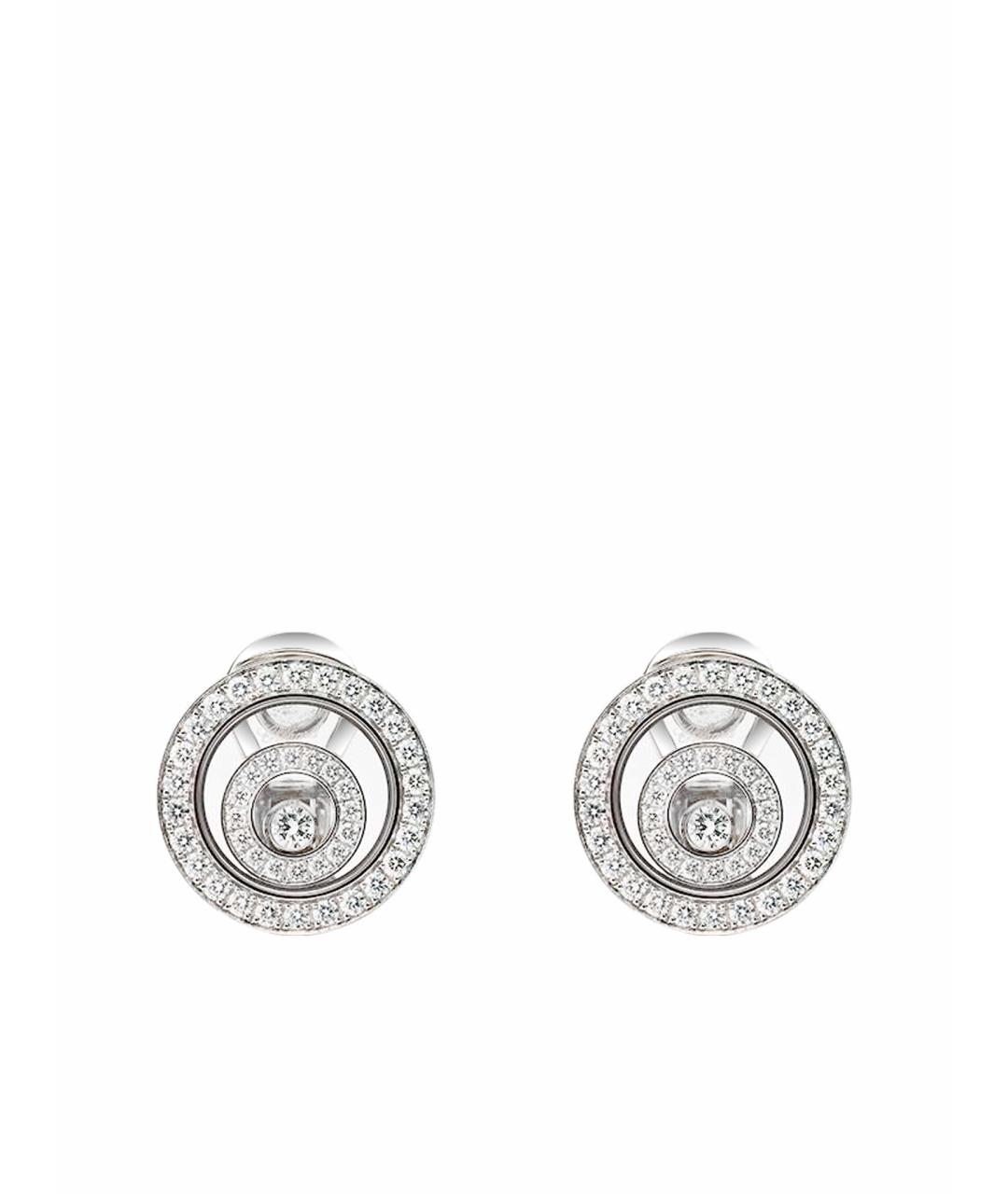CHOPARD Золотые серьги из белого золота, фото 1