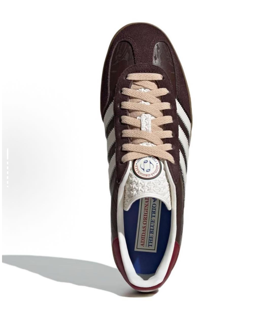 ADIDAS Бордовые низкие кроссовки / кеды, фото 2