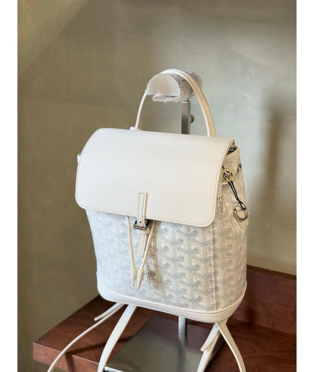 GOYARD Белый рюкзак из искусственной кожи, фото 2