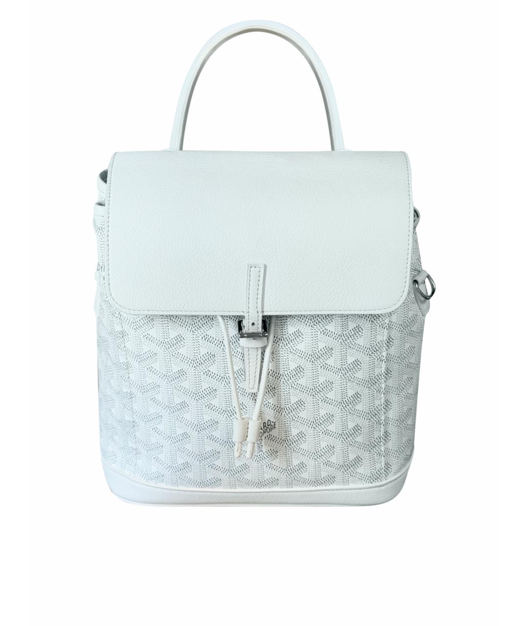 GOYARD Белый рюкзак из искусственной кожи, фото 1