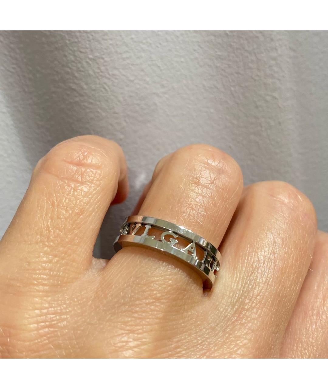 BVLGARI Белое кольцо из белого золота, фото 3