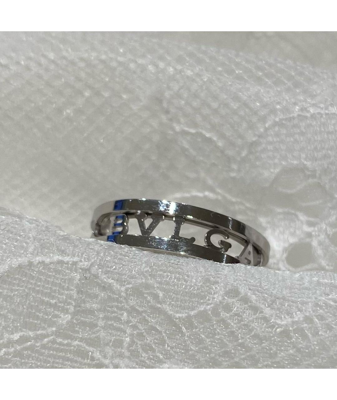 BVLGARI Белое кольцо из белого золота, фото 4