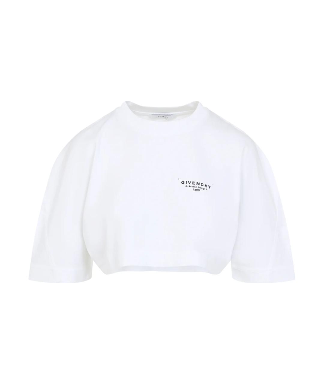 GIVENCHY Белая хлопковая футболка, фото 1