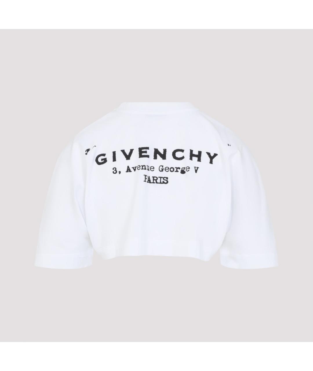 GIVENCHY Белая хлопковая футболка, фото 2